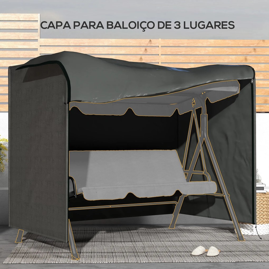 Capa para Móveis de Jardim Capa Protetora para Baloiços de Exterior co
