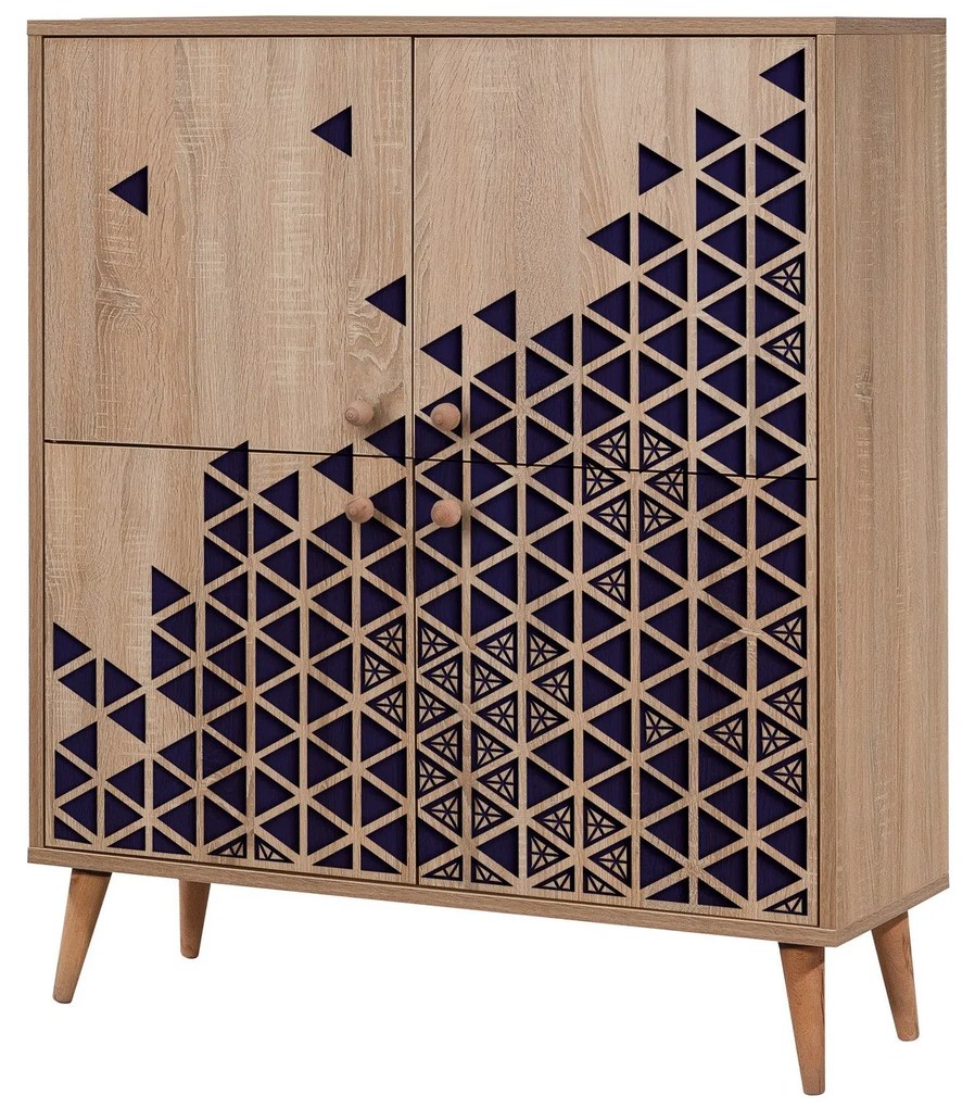 Armário Multiusos Multilux – Carvalho Sonoma – 95x111x36 cm