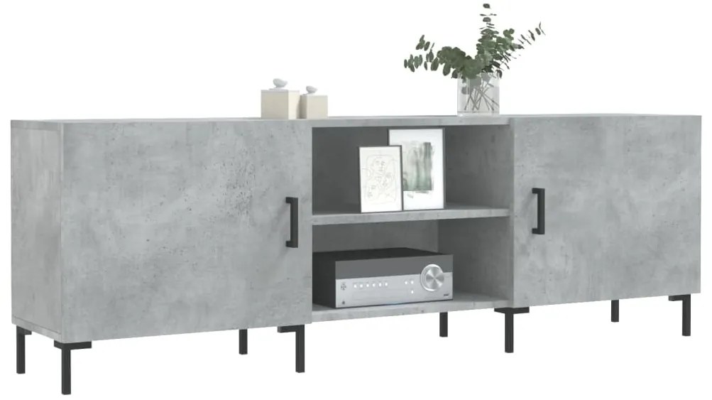 Móvel de TV 150x30x50 cm derivados de madeira cinza-cimento