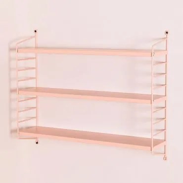 Estante Modular De Parede ↔︎60 Cm Em Aço Emine Dália Rosa - Sklum
