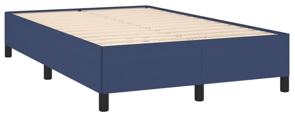 Estrutura de cama sem colchão 120x190 cm tecido azul