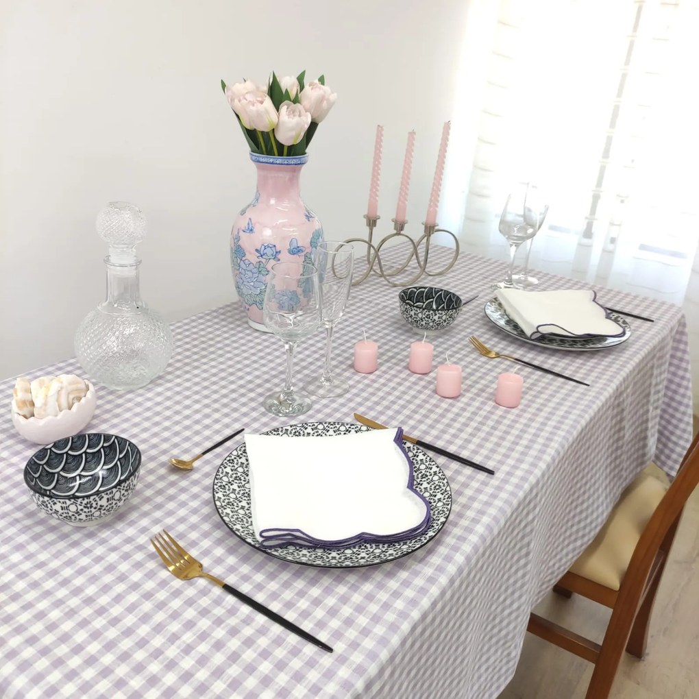 Toalha de Mesa Linho ROL Íris Ponto Aberto