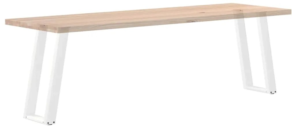 Pés de mesa de console em forma de U, 2 peças, branco, 28x(72-73) cm,