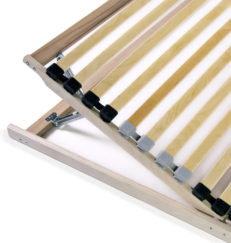 Estrados de ripas 2 pcs com 28 ripas 7 zonas 80x200 cm