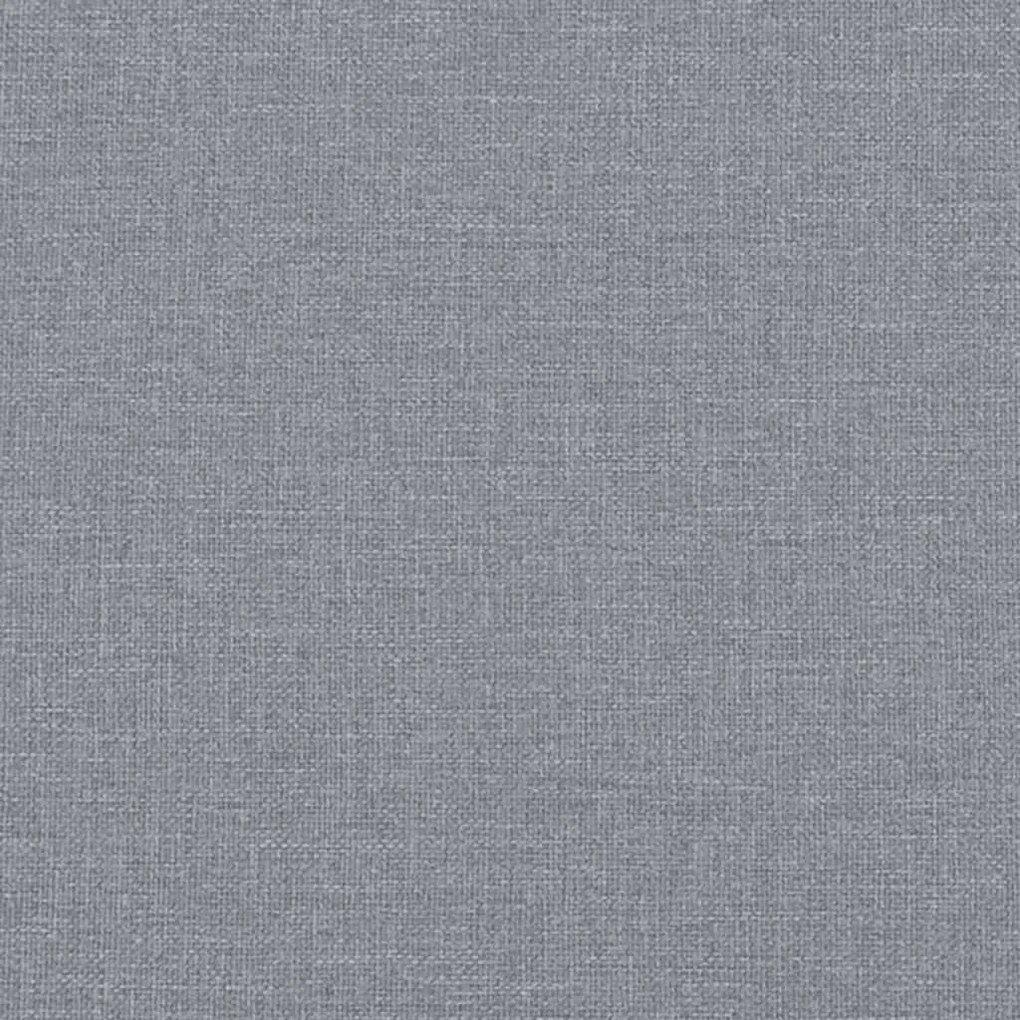 2 pcs conjunto de sofás com almofadões tecido cinzento-claro