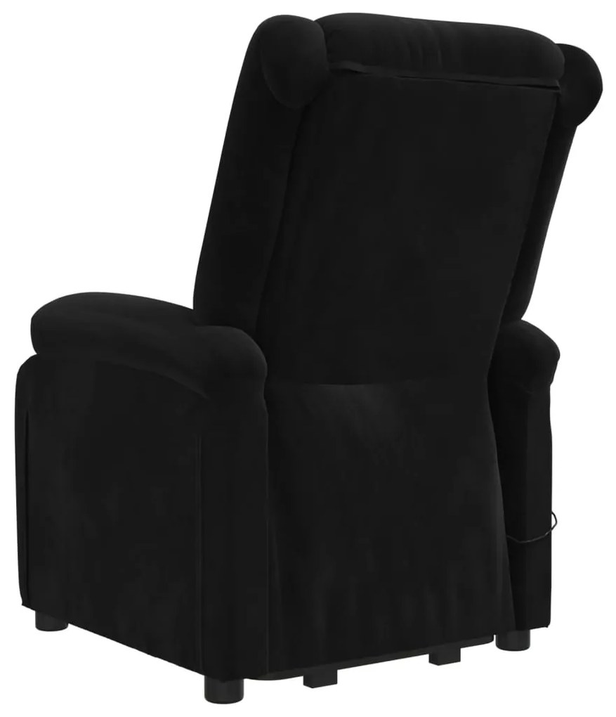 Poltrona de massagens elevatória veludo preto