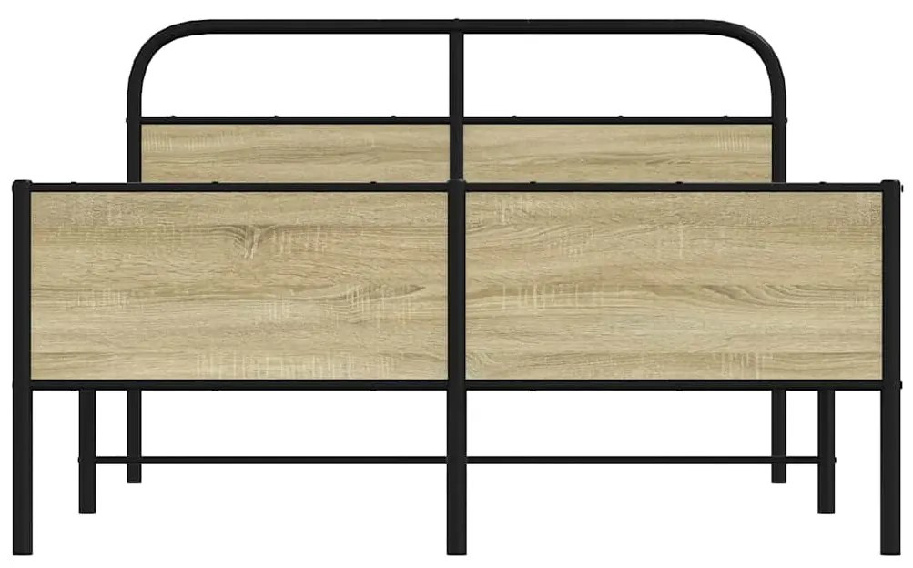 Estrutura cama s/ colchão derivados de madeira carvalho sonoma