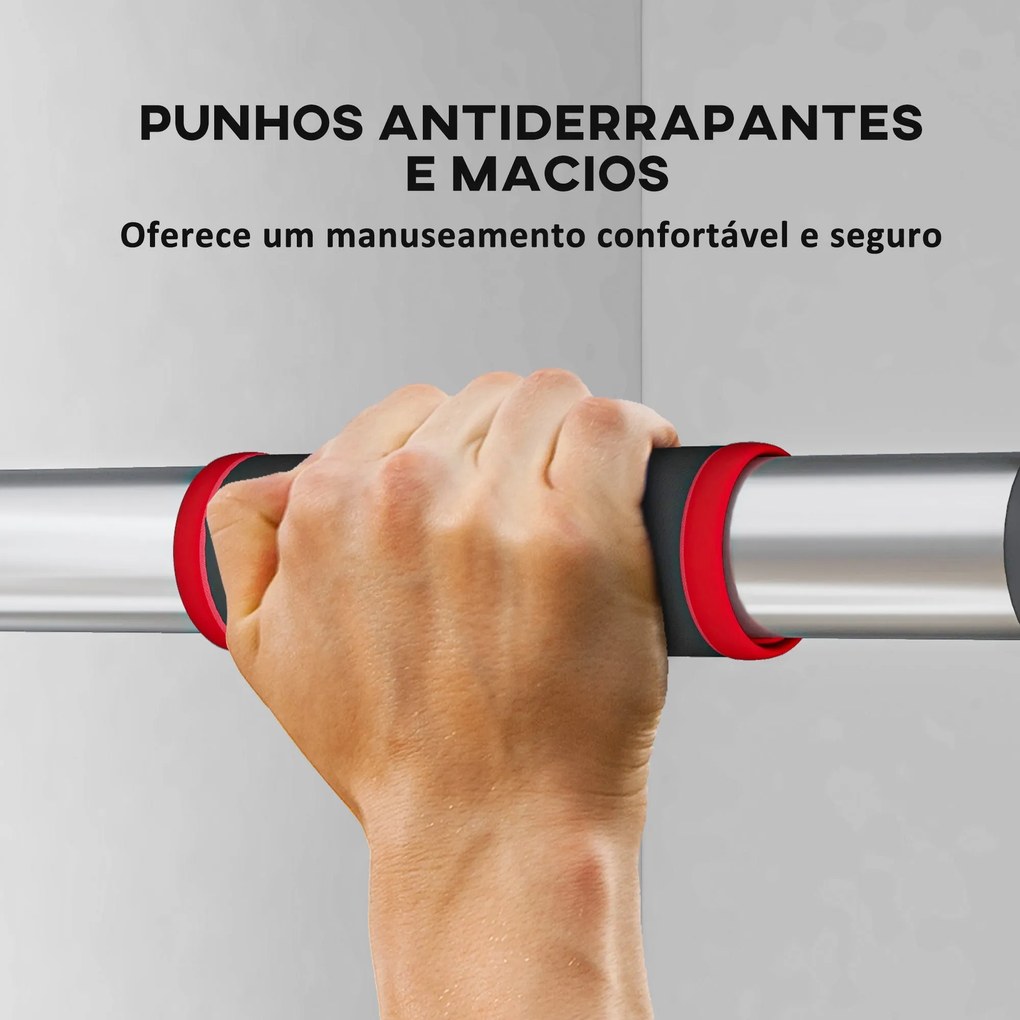 SPORTNOW Barra de Elevação para Porta Barra para Fazer Elevações Ajust