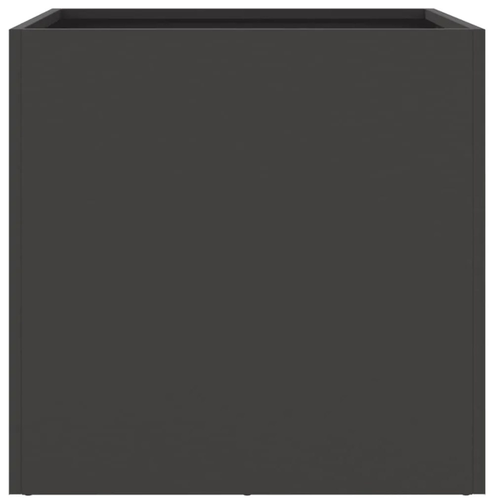 Vasos/floreiras 2 pcs 42x40x39 cm aço preto