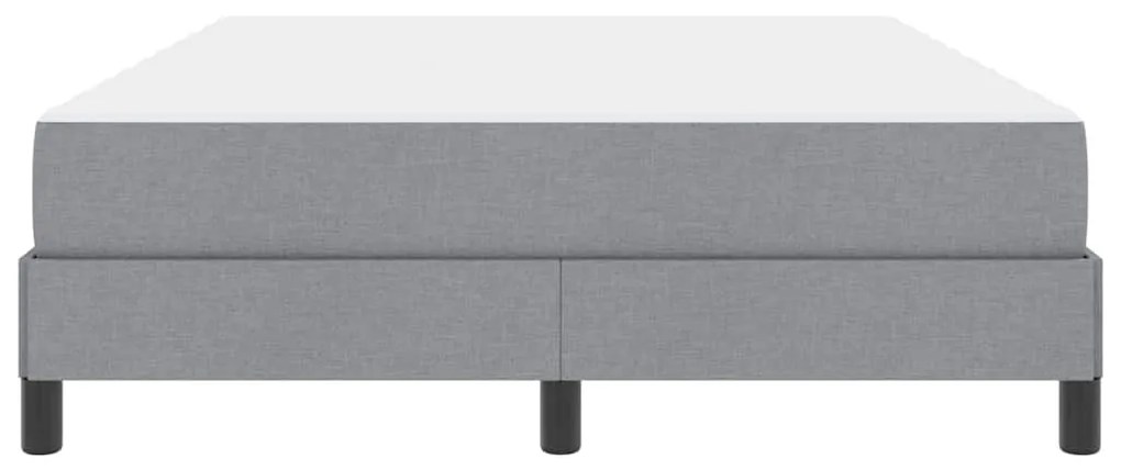 Cama Box Outros Cinzento-claro 140 x 190 cm tecido