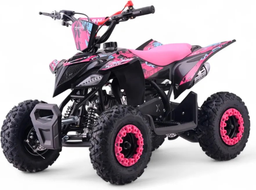 MINI MOTO 4 GASOLINA PARA CRIANÇAS 49cc Roan Ratte R6 4.5cv ROSA