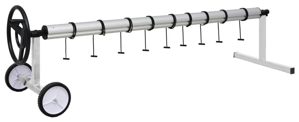 Enrolador para cobertura de piscina com base em aço inoxidável