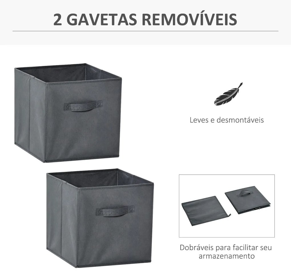 Estante Lelu de 4 Cubos - Design Nórdico
