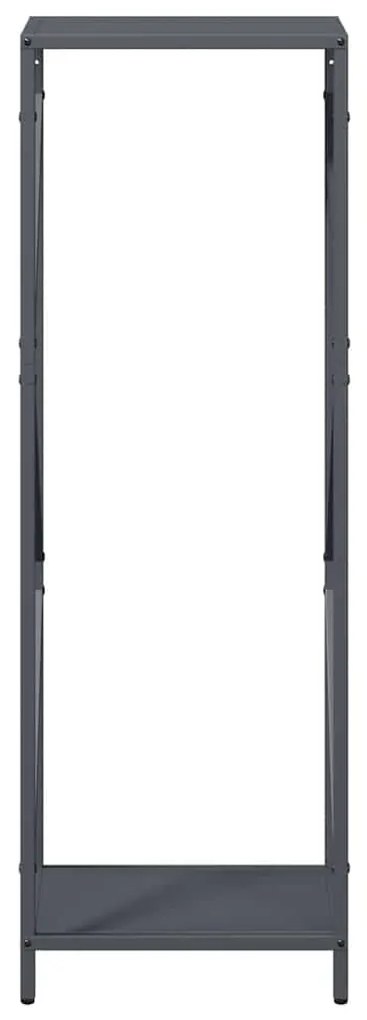 Suporte para lenha 34x25x100 cm aço laminado a frio antracite