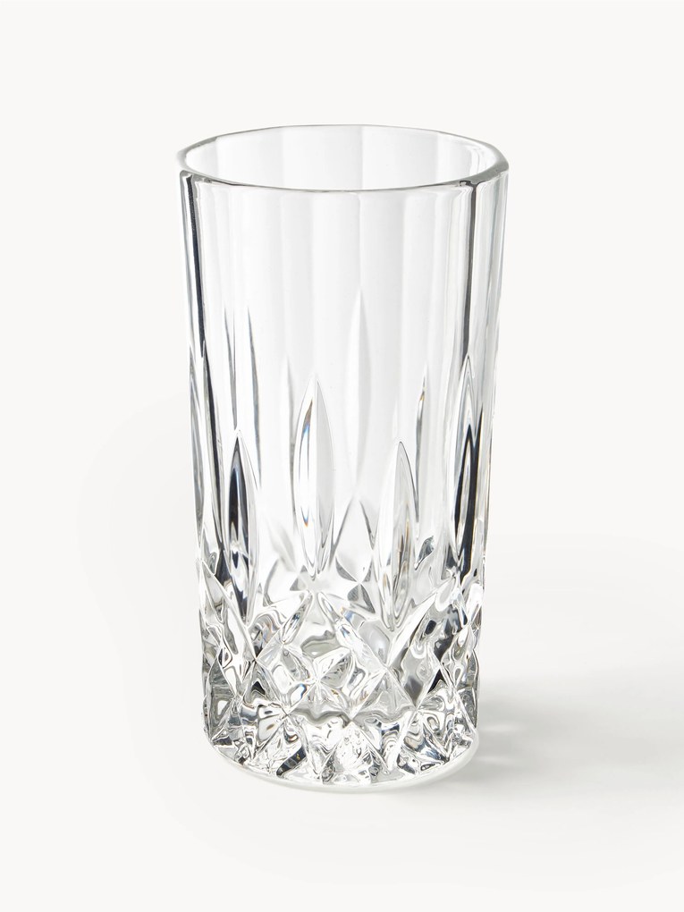 Copos altos com relevo de cristal George, 4 uni.