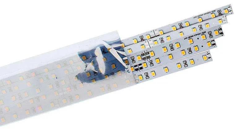 Conjunto de 5 tiras rígidas de LED EPISTAR SMD2835, DC24V, 1m (90Led/m) - IP20 Branco Frio