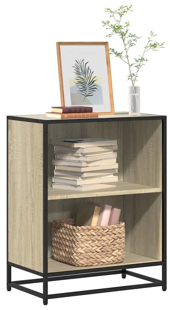 vidaXL Estante 60x35x76 cm contraplacado cor carvalho sonoma