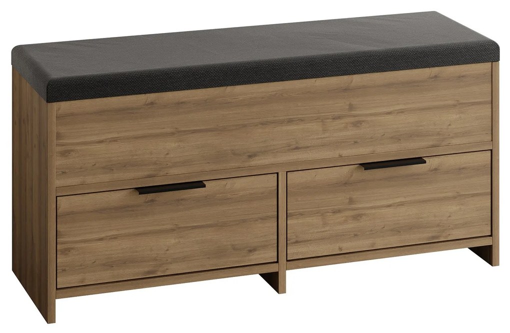 Sapateira Berlin – Nogueira/Preto – 60x200x35 cm