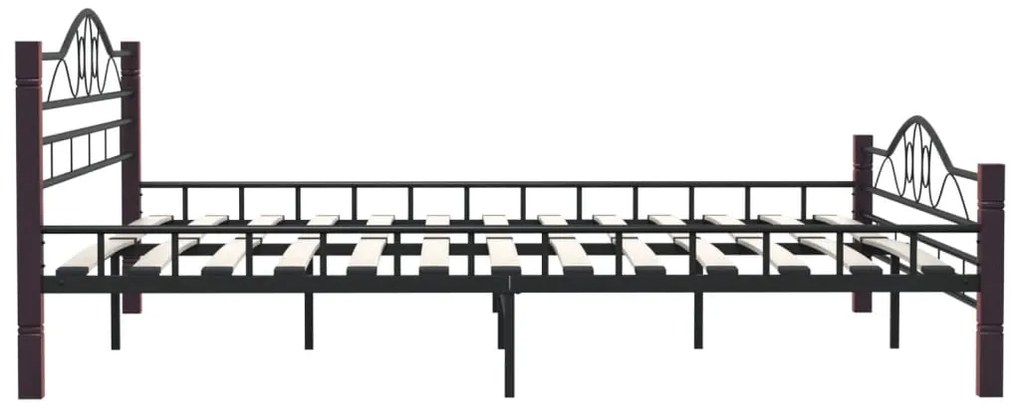 Estrutura de cama metal 180x200 cm preto