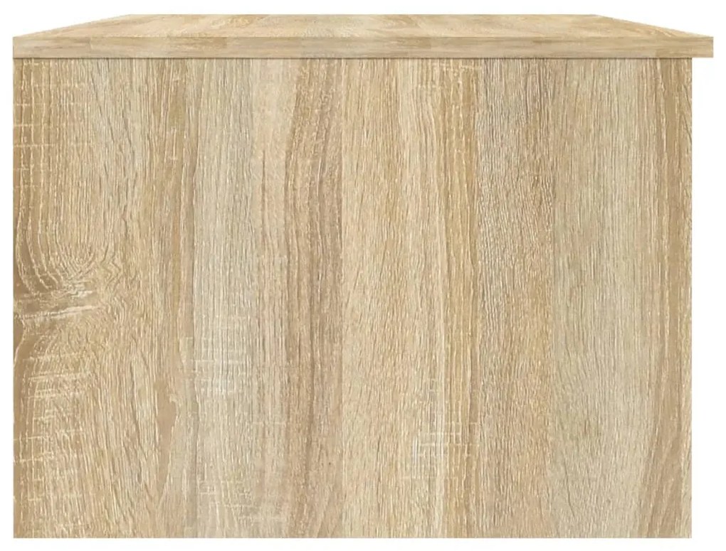 Mesa de centro 102x50x36 cm madeira processada branco/sonoma