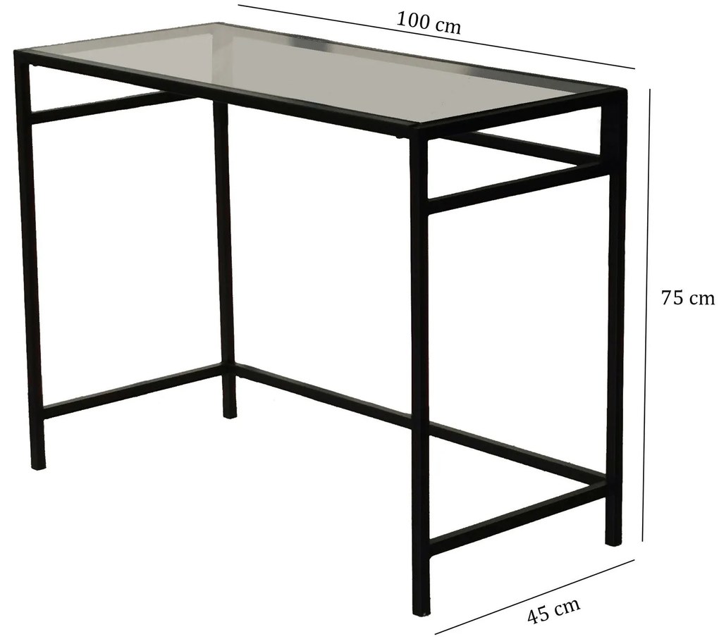 Secretária Network – Preto – 100x75x45 cm
