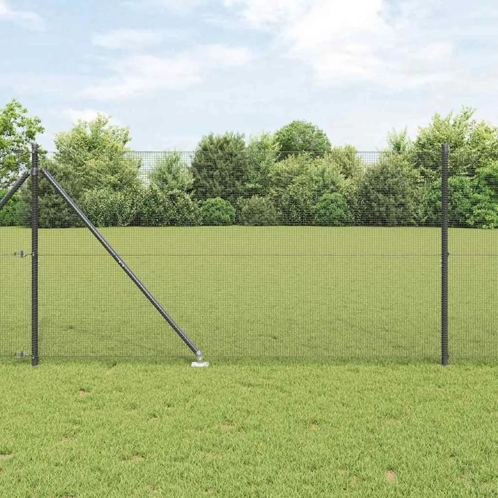 vidaXL Cerca de Arame Soldado Cinzeto 1.2 x 25 m