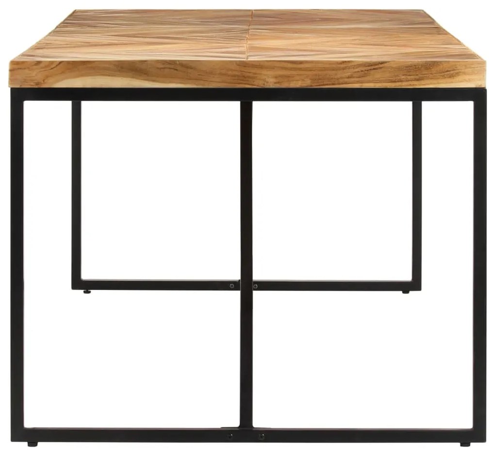 Mesa de jantar 180x90x76 cm madeira acácia maciça e mangueira