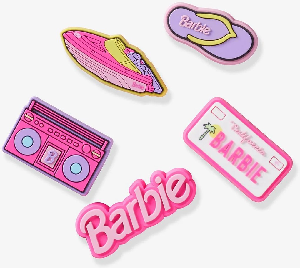 Conjunto de 5 Jibbitz Barbie Crocs multicolor
