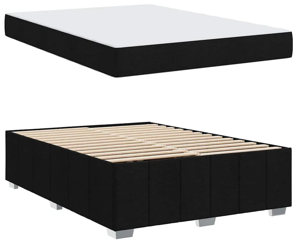 Estrutura da Cama Preto 140 x 200 cm tecido
