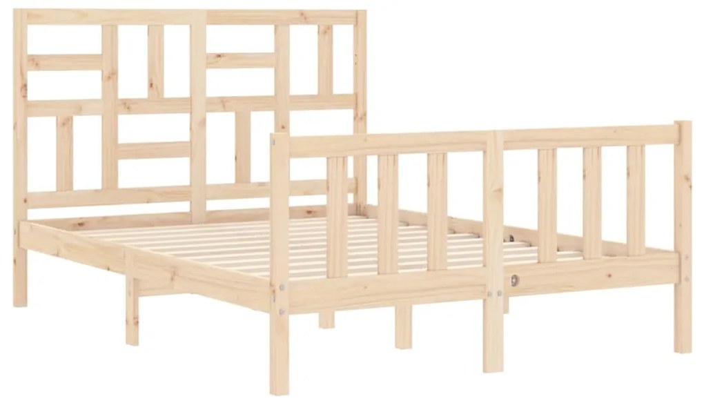 Cama sem colchão 120x200 cm madeira de pinho maciça
