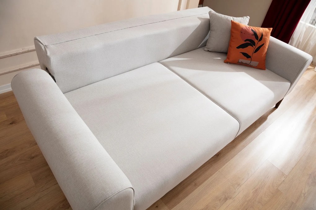 Sofá-cama de 3 Lugares Cofi – Creme – 222x90x80 cm