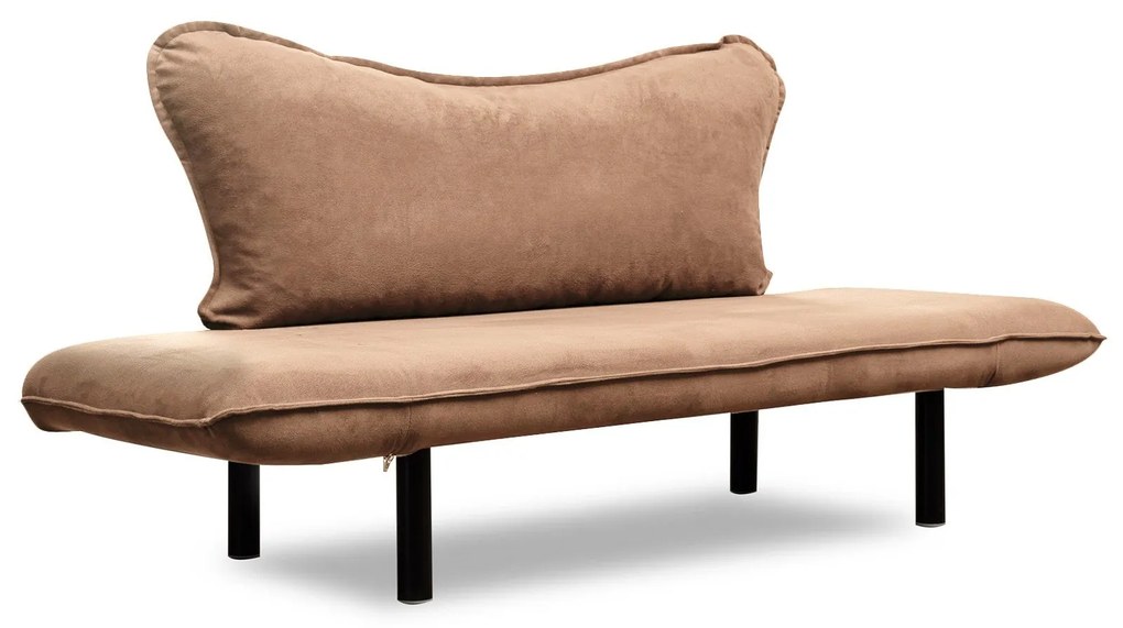 Sofá-Cama Chatto - Castanho Claro - 150 cm Largura x 75 cm Altura x 70