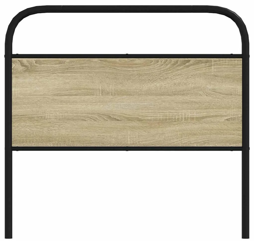 Cabeceira de cama 107 cm derivados madeira/aço carvalho sonoma
