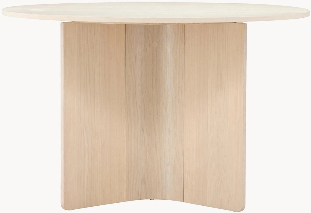 Mesa de jantar redonda com aspeto de madeira Tyresö, Ø 120 cm