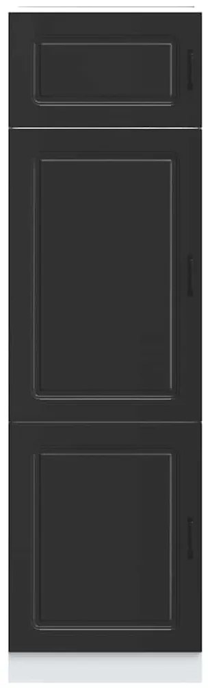 Armário de cozinha Kalmar derivados de madeira preto