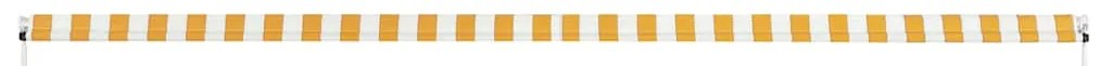 Toldo retrátil 300x150 cm amarelo e branco