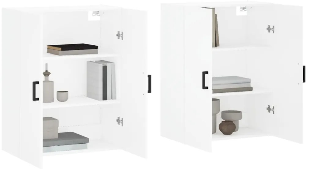 Armários de parede 2 pcs 69,5x34x90 cm branco