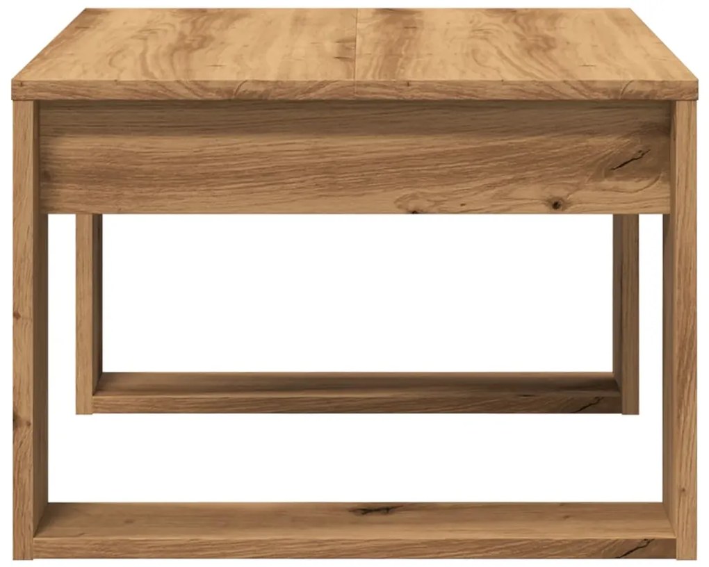 Mesa de apoio 50x50x35 cm derivados madeira carvalho artisiano