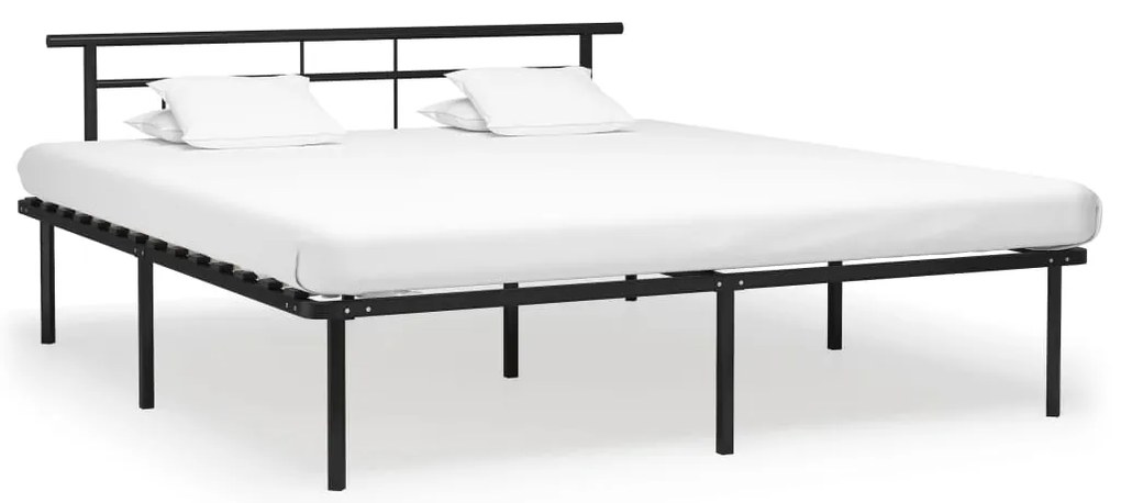 Estrutura de cama 180x200 cm metal preto