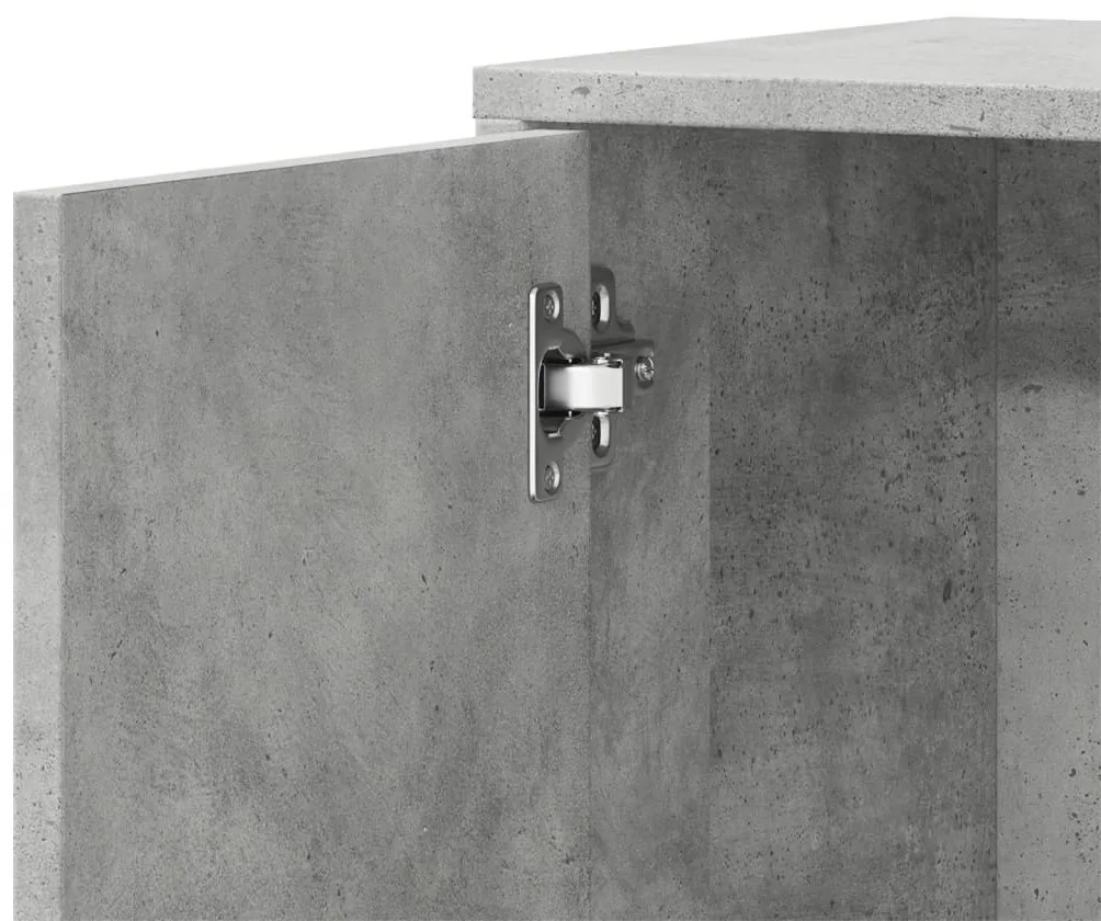Aparadores 2 pcs 60x31x70 cm derivados madeira cinzento cimento
