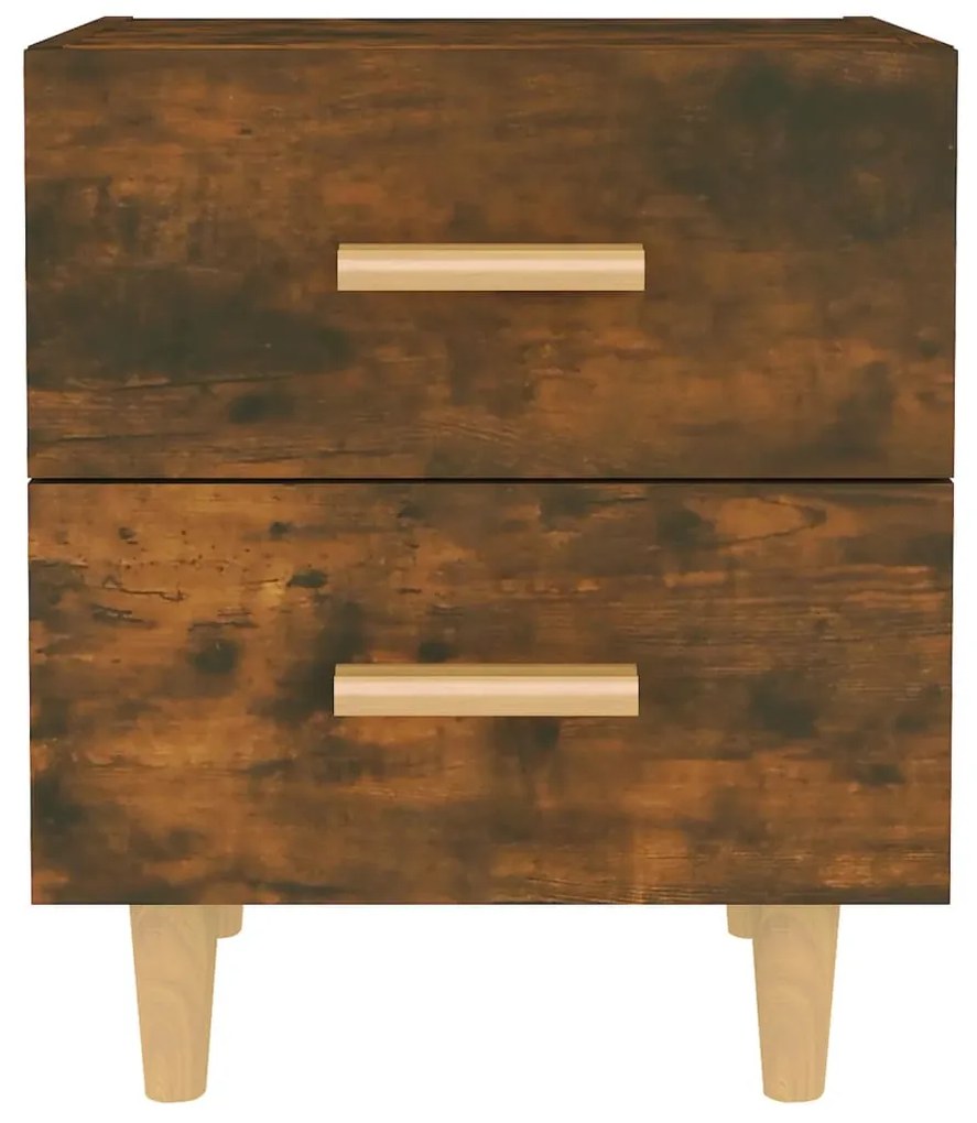 Mesa de cabeceira 40x35x47,5 cm carvalho fumado