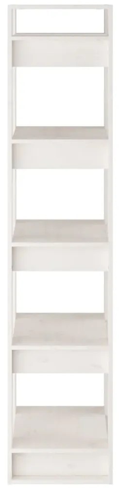 Estante/divisória 41x35x160 cm pinho maciço branco