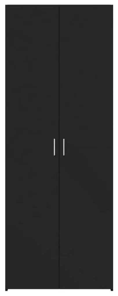Armário alto 70x42,5x185 cm derivados de madeira preto