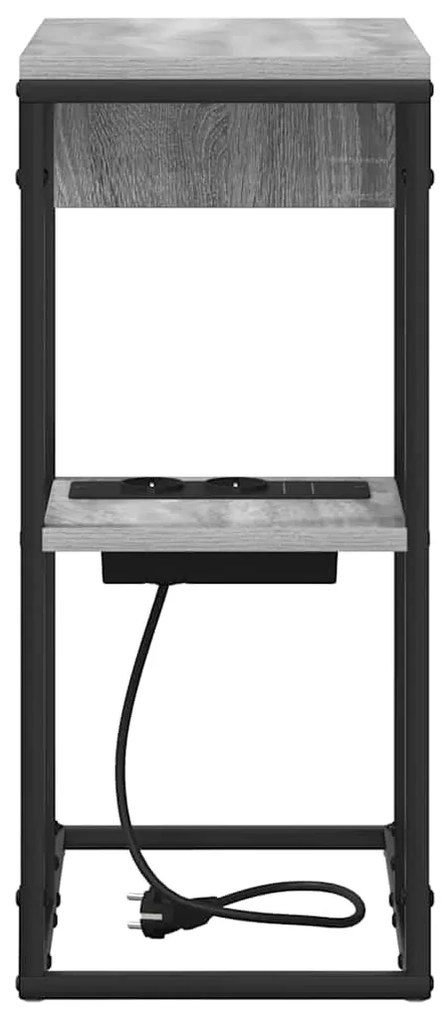Mesa-de-cabeceira Cinza sonoma 41.5 x 26 x 60.5 cm