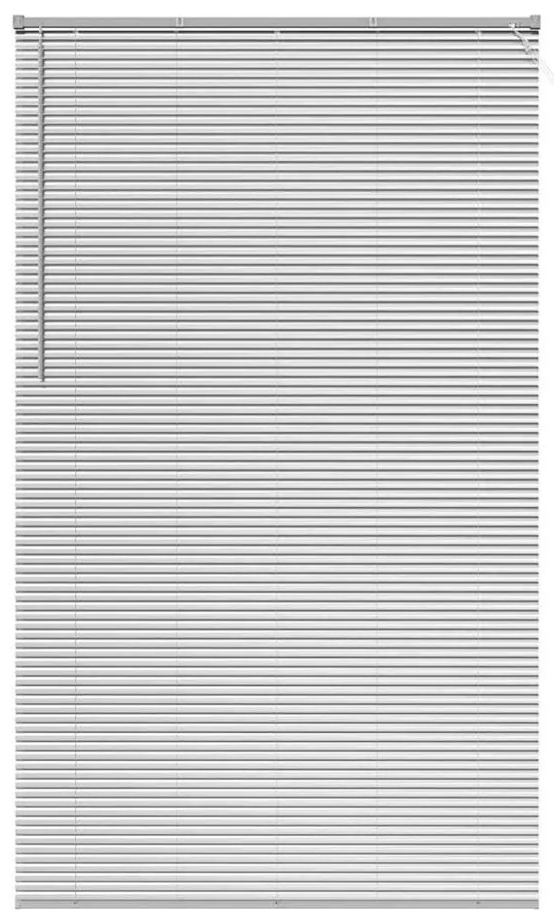 Persiana de Janela com cortinas Outros Manual Prata 80 x 130 cm Alumín
