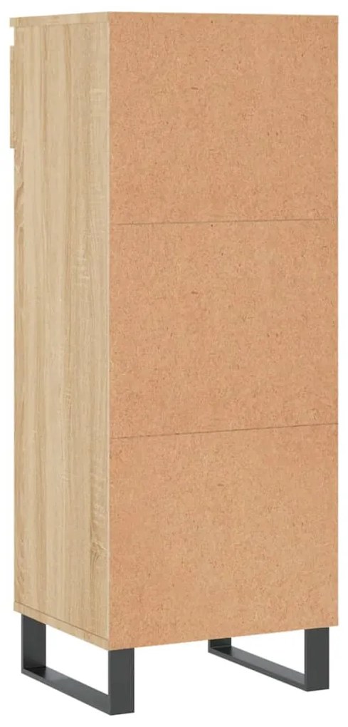 Sapateira 40x36x105 cm derivados de madeira cor carvalho sonoma