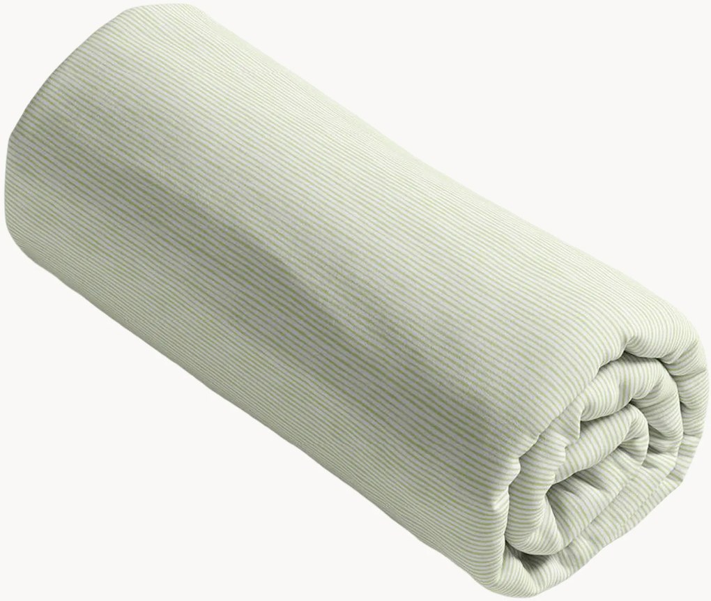 Lençol com elástico em cetim de algodão Traits Peints