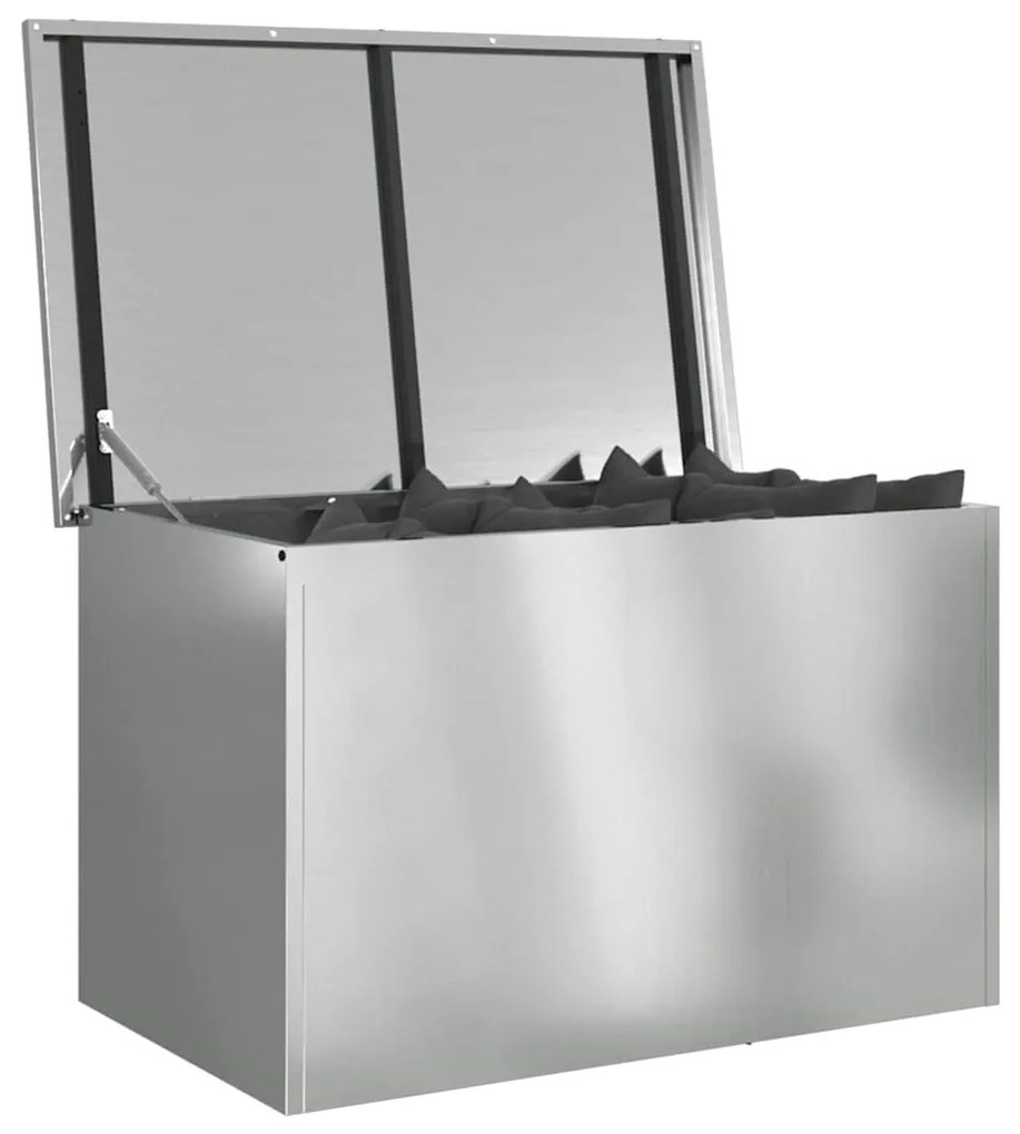 Caixa de Armazenamento Externa Prateado 80 x 50.5 x 50 cm