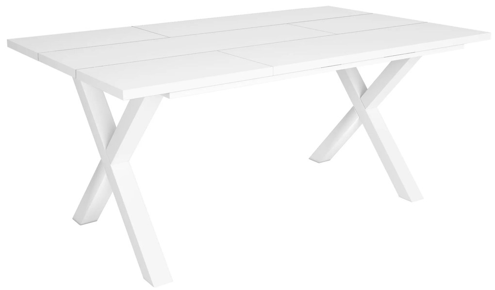 Mesa de sala de jantar | 8 pessoas | 170 | Robusto e estável graças à sua estrutura e pernas sólidas | Ideal para reuniões familiares | Branco | Estil