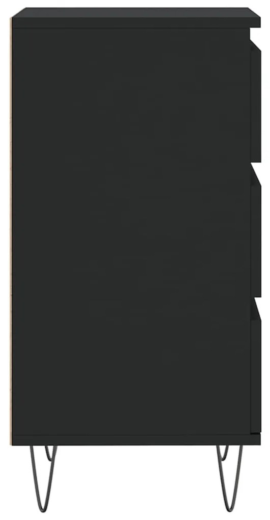 Aparador 40x35x70 cm derivados de madeira preto